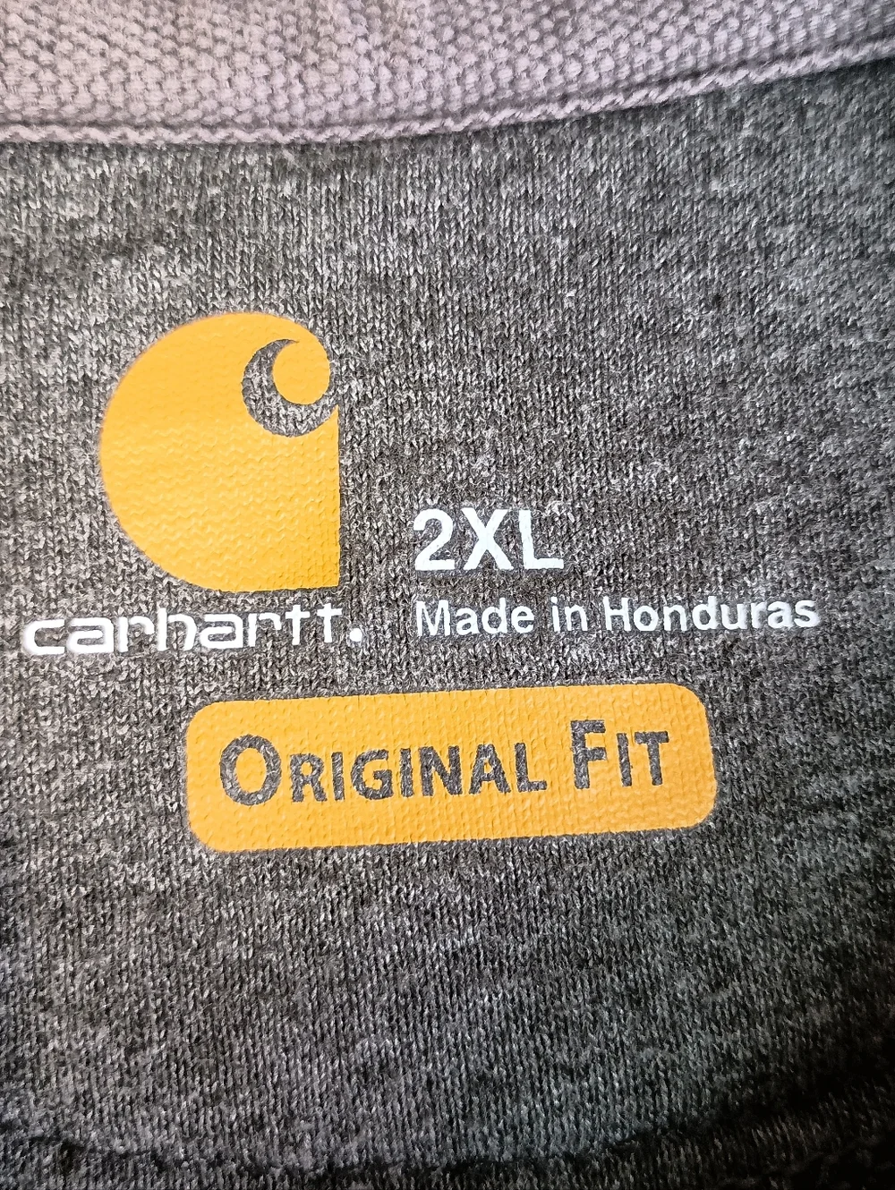 Carhartt Men's 2XL Gray Original Fit Workwear Outdoor Full Zip Sweatshirt Hoodie - Picture 2 of 7